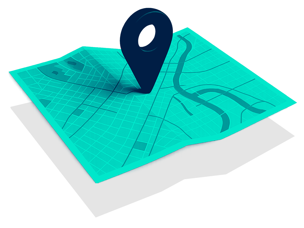 Map with pin
